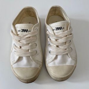 Zara cream sneakers